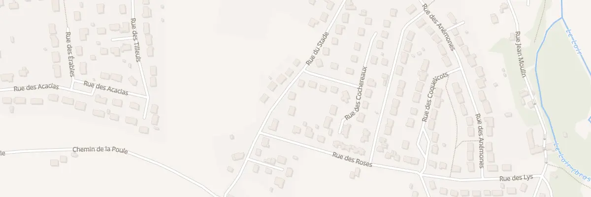 Plan du 22 Rue du Stade à Saint-Denis-Lanneray