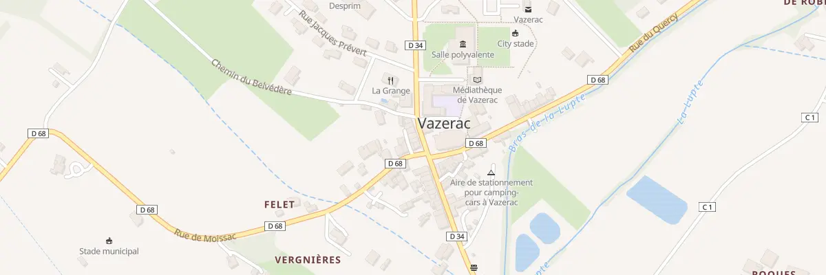 Plan du 3 Rue du Pays de Serres à Vazerac