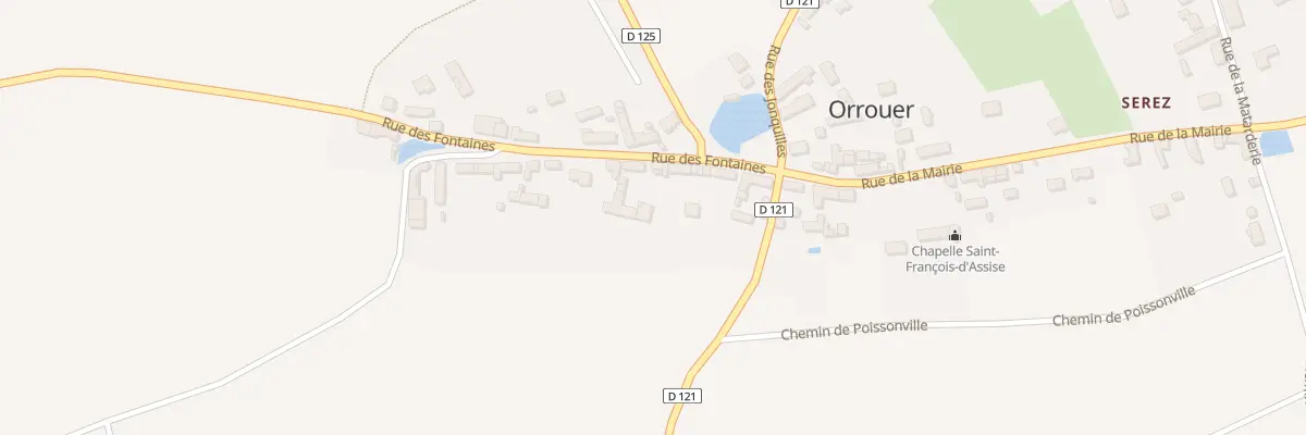 Plan du 5 Rue des Fontaines à Orrouer