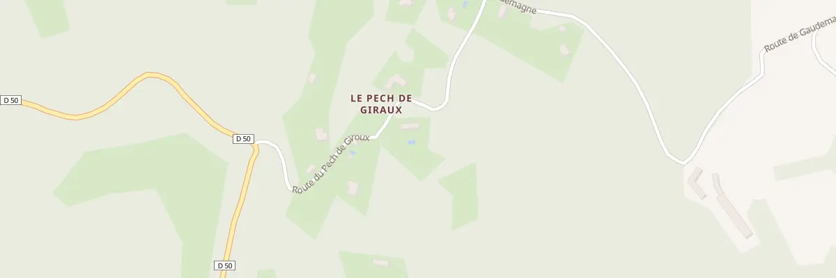 Plan du 230 Le Pech de Giroux à Groléjac