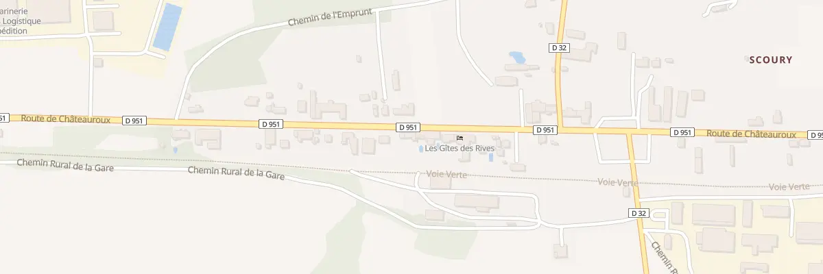 Plan du 22 Rte de Châteauroux à Ciron