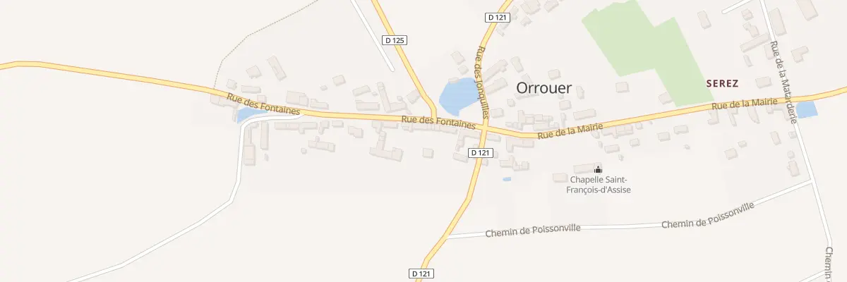 Plan du 3 Rue des Fontaines à Orrouer