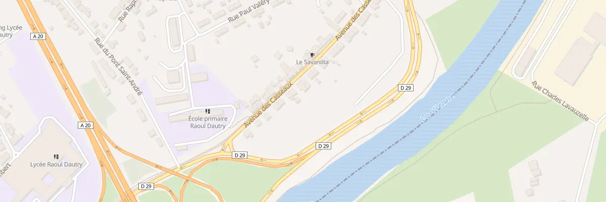 Plan du 152 Av des Casseaux à Limoges