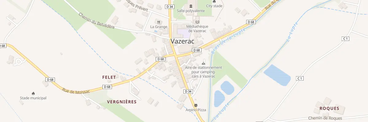 Plan du 4 Rue du Quercy à Vazerac
