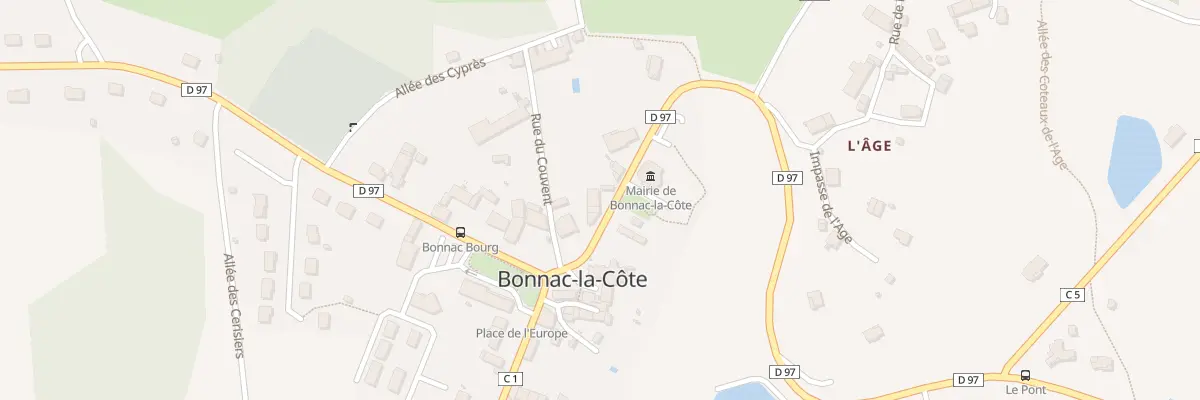 Plan du 7 Rue de la Mazelle à Bonnac-la-Côte