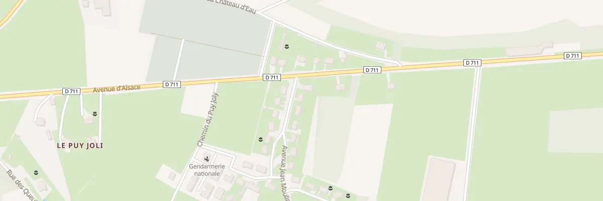 Plan du 3 Rue Jean Moulin à Châteauponsac