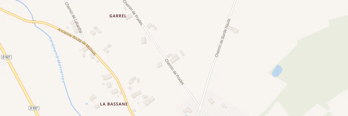 Plan du 492 Che de Pradès à Villemade