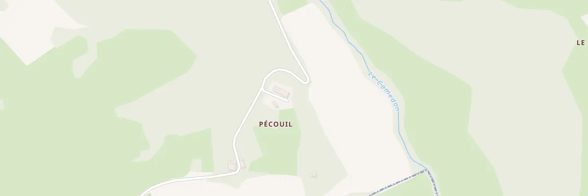 Plan du 30 Pecouil à Bax