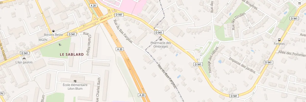 Plan du 27 Rue du Bas Fargeas à Panazol
