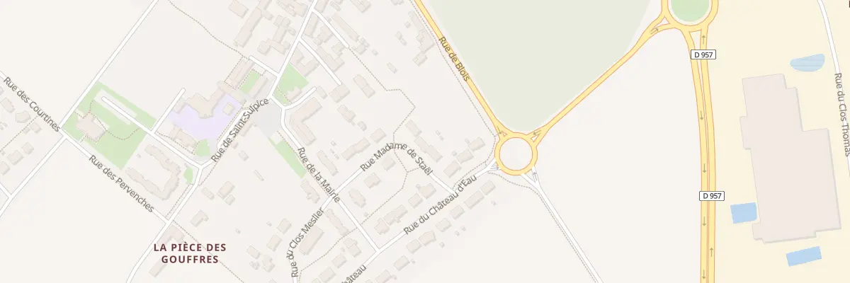 Plan du 9 Rue Madame de Staël à Fossé