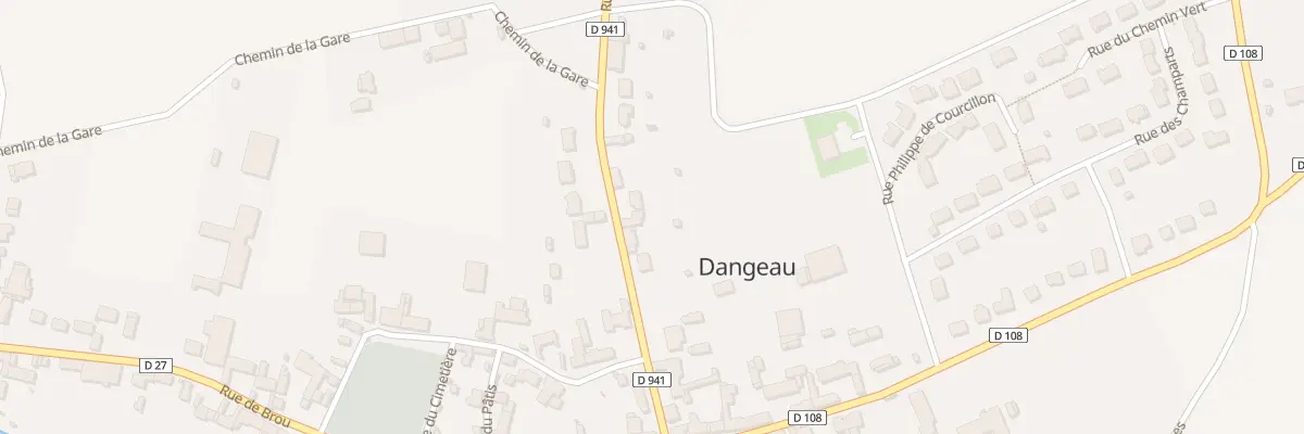 Plan du 14 Rue d’Illiers A Dangeau à Dangeau