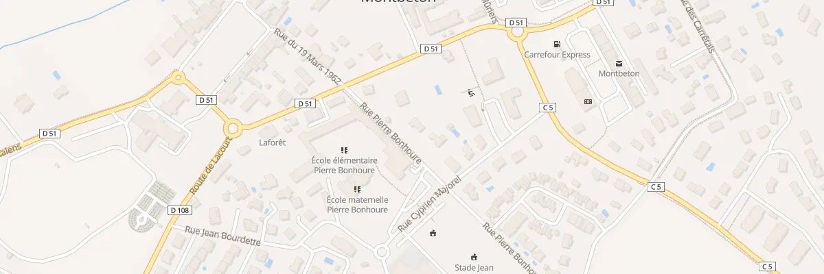 Plan du 91 Rue Pierre Bonhoure à Montbeton