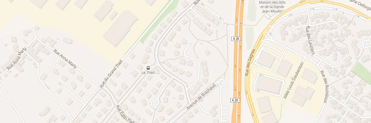 Plan du 7 Rue Bobby Lapointe à Limoges