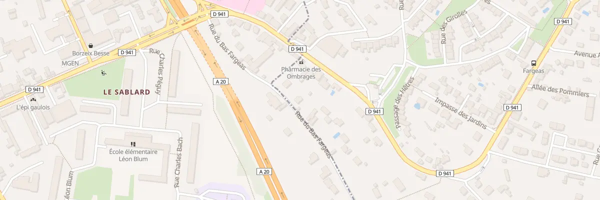 Plan du 31 Rue du Bas Fargeas à Panazol