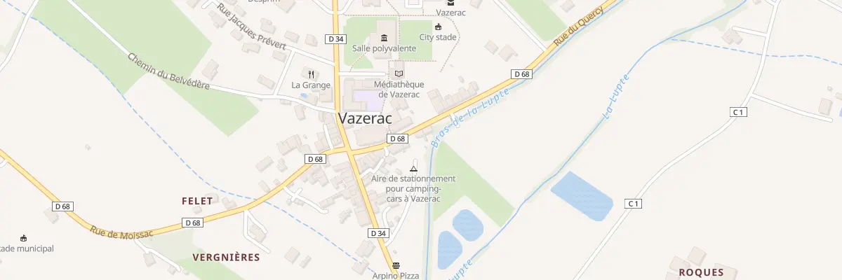 Plan du 18 Rue du Quercy à Vazerac