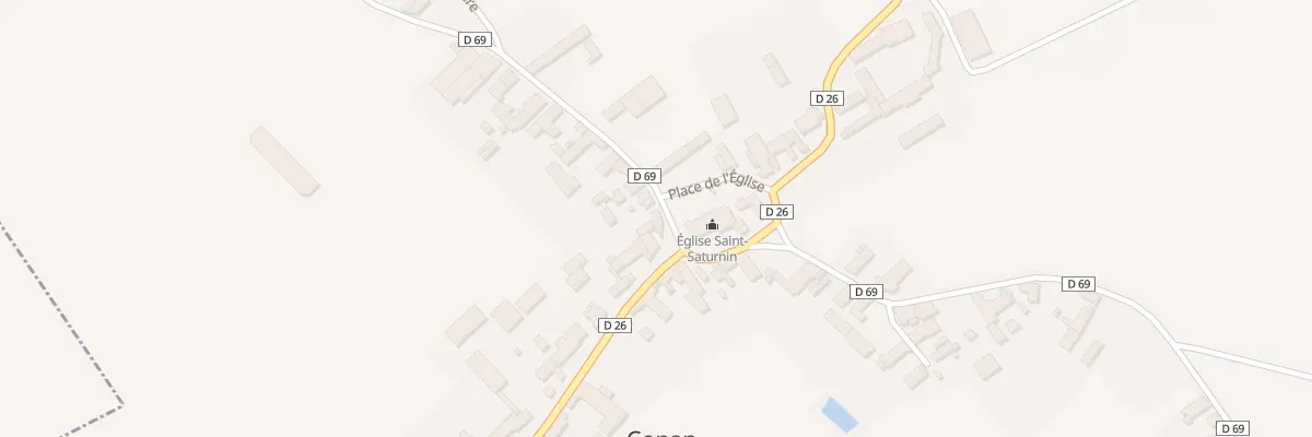 Plan du 9 Pl de l’Eglise à Conan
