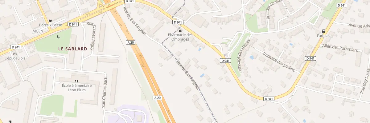 Plan du 37 Rue du Bas Fargeas à Panazol