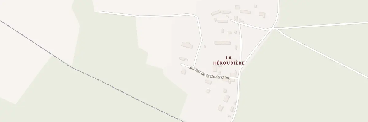 Plan du 5 Sen de la Dodardière à Champigny-la-Futelaye