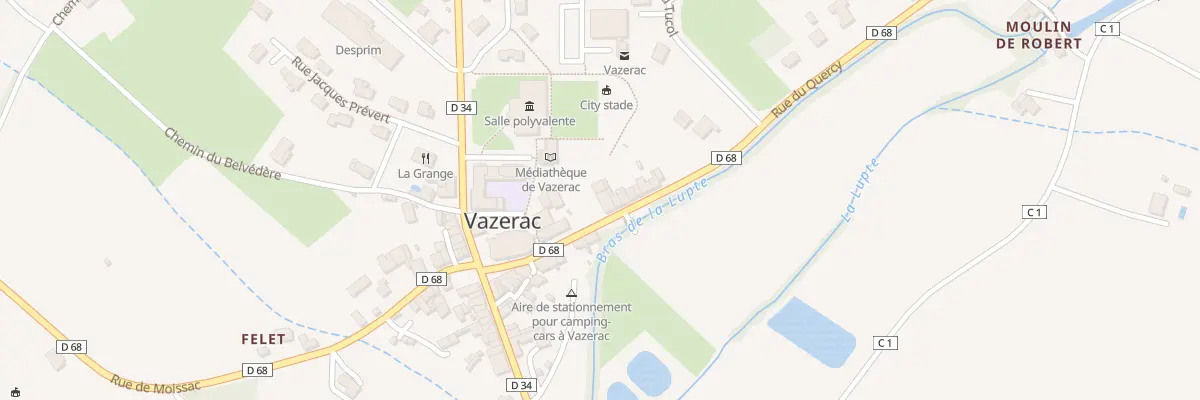 Plan du 3 Rue du Quercy à Vazerac
