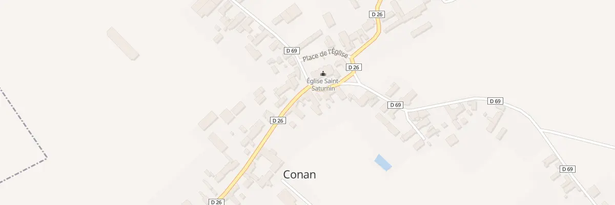 Plan du 1 Rue des Hayes à Conan