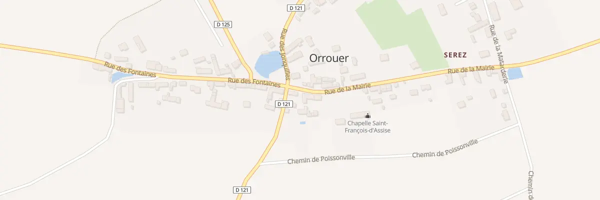 Plan du 2 Rue de la Mairie à Orrouer