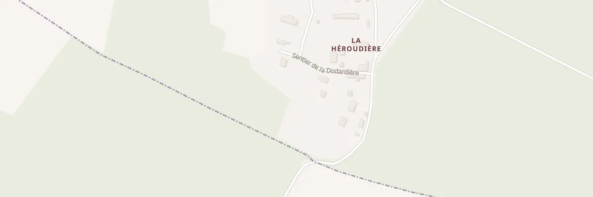 Plan du 1B Sen de la Dodardière à Champigny-la-Futelaye