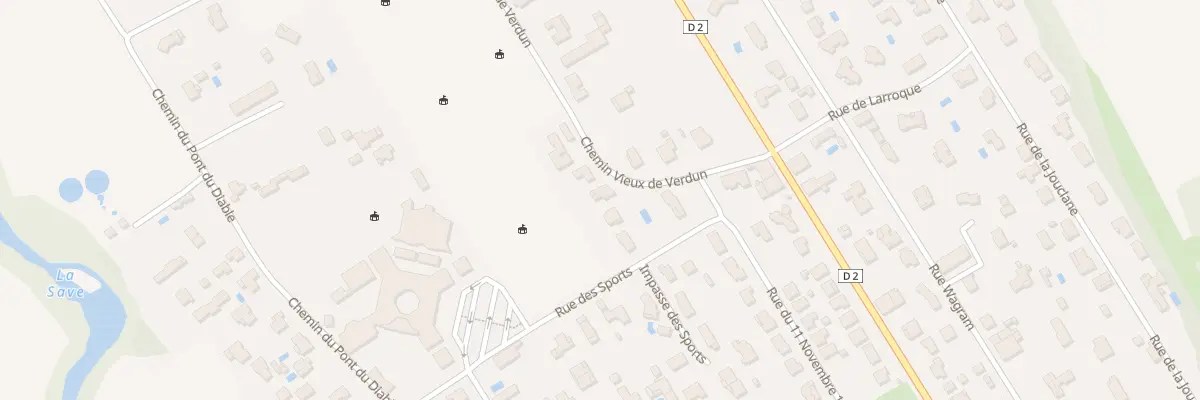 Plan du 1 Che Vieux de Verdun à Grenade