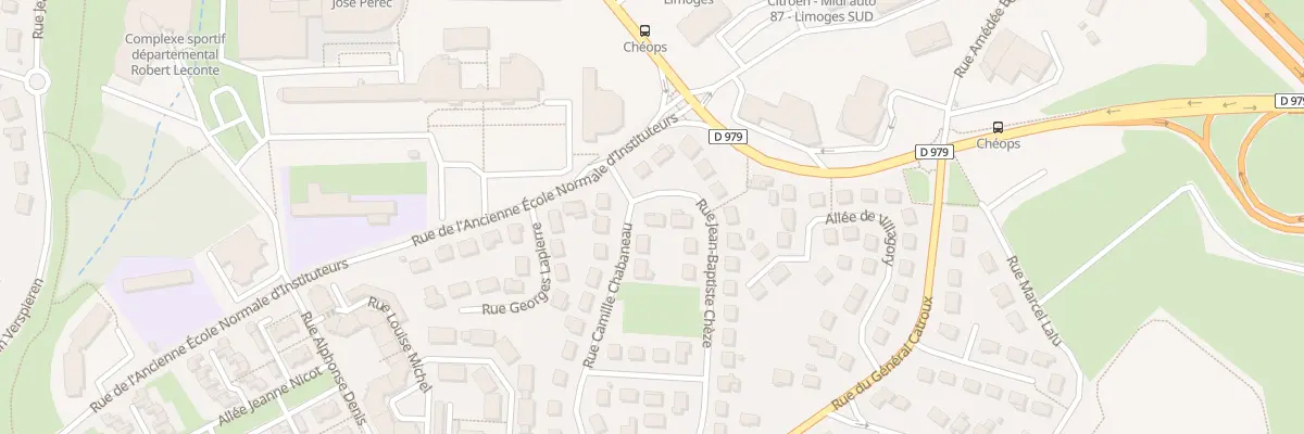 Plan du 2 Rue Jean-Baptiste Chèze à Limoges