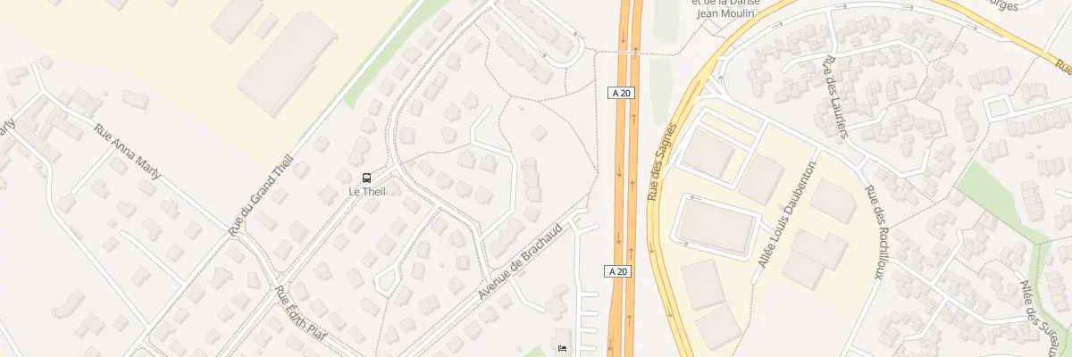 Plan du 24 Rue Bobby Lapointe à Limoges