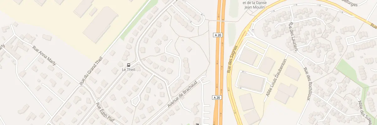 Plan du 26 Rue Bobby Lapointe à Limoges