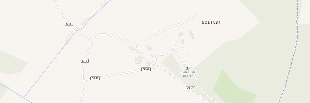 Plan du 3 Douince à Villedômain