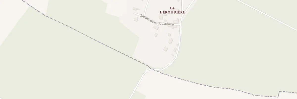 Plan du 1 Sen de la Dodardière à Champigny-la-Futelaye