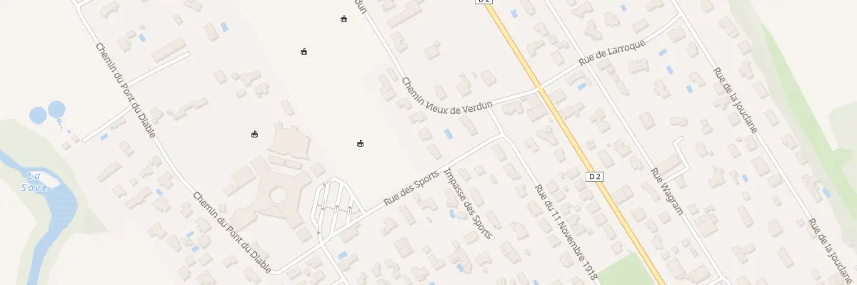 Plan du 2 Rue des Sports à Grenade