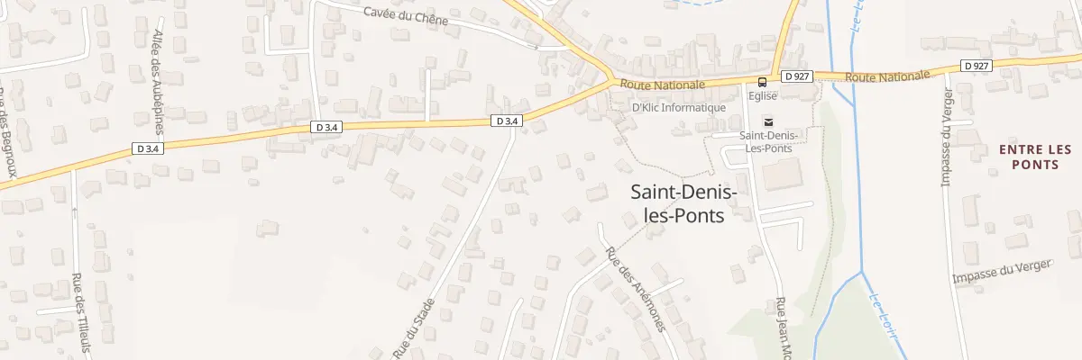 Plan du 2B Rue du Stade à Saint-Denis-Lanneray