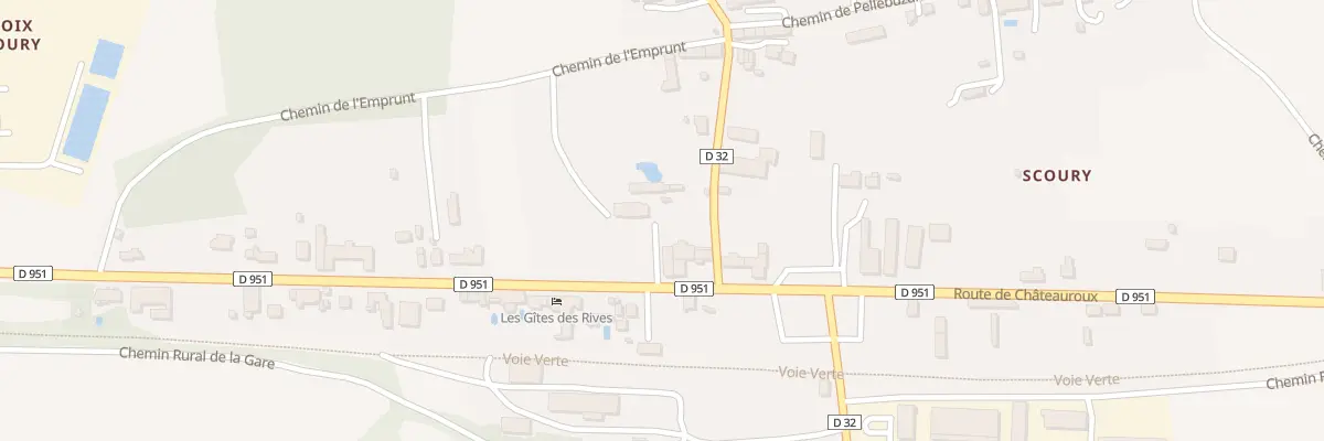 Plan du 23 Rte de Châteauroux à Ciron