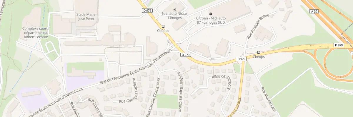 Plan du 5 Rue Jean-Baptiste Chèze à Limoges