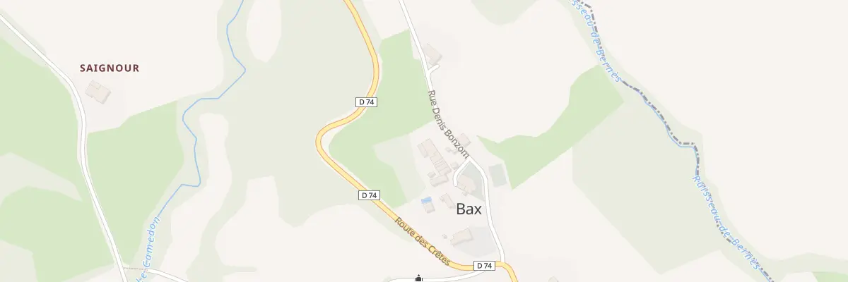 Plan du 20 Village à Bax