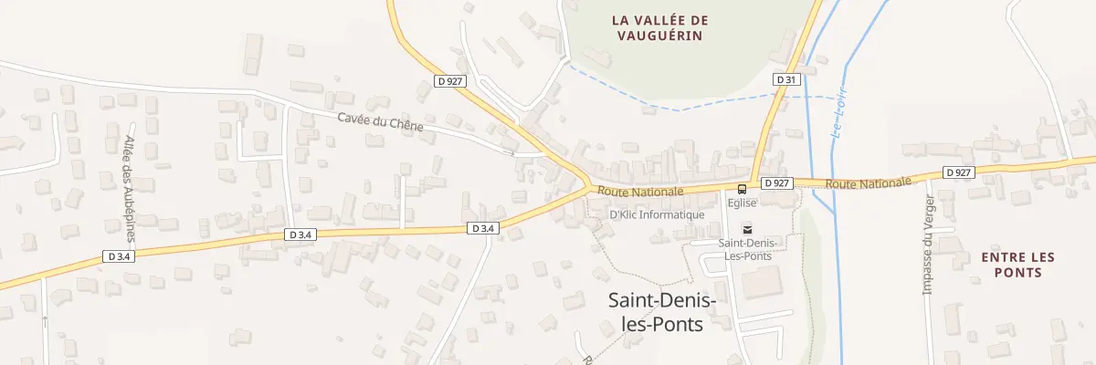 Plan de la Rue des Roncettes à Saint-Denis-Lanneray