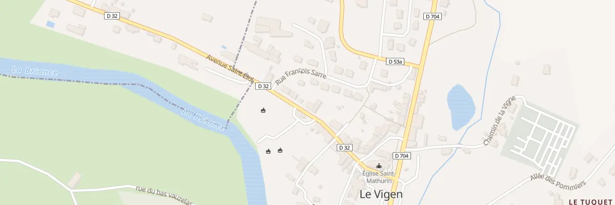 Plan du 16 Av Saint-Théau au Vigen