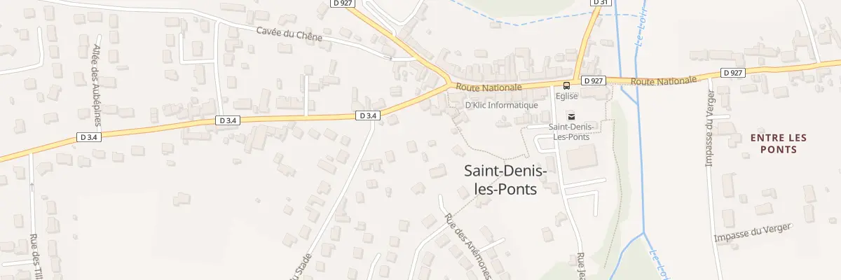 Plan du 2 Rue du Stade à Saint-Denis-Lanneray