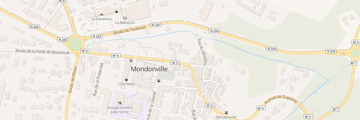 Plan du 20E Av de la République à Mondonville