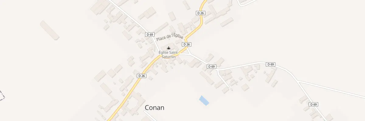 Plan du 4 Pl de l’Eglise à Conan