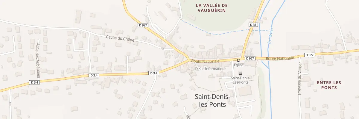 Plan du 114 Rte Nationale à Saint-Denis-Lanneray
