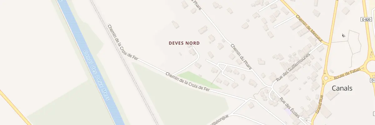 Plan du 5230 Che de la Croix de Fer à Canals