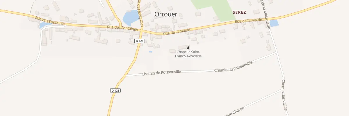 Plan du 8 Rue de la Mairie à Orrouer