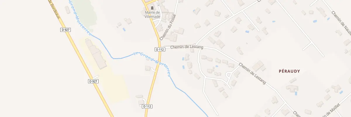Plan du 34 Che de Lestang à Villemade