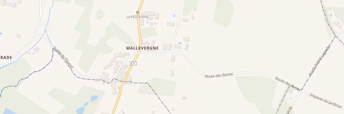Plan du 868 Malevergne à Saint-Vincent-le-Paluel