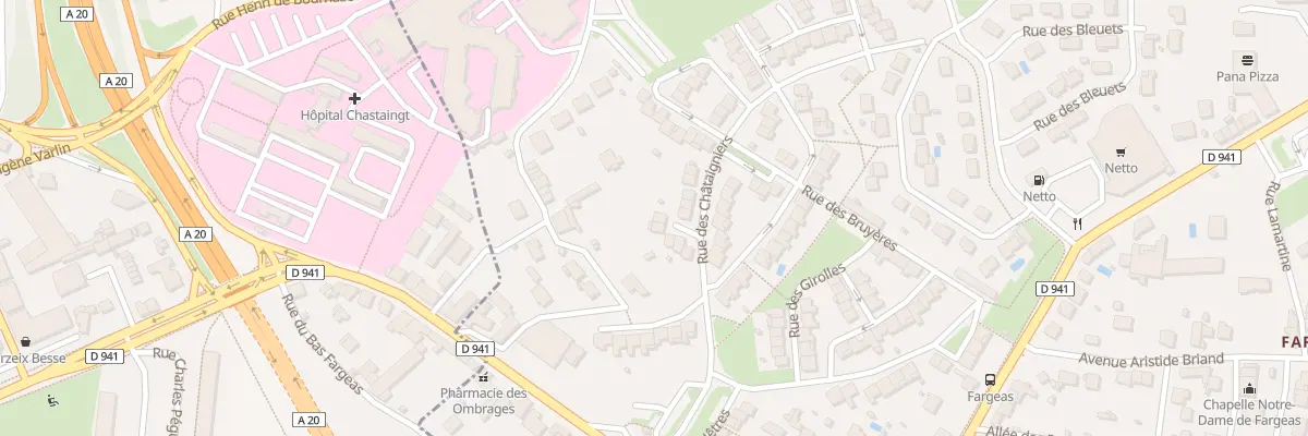 Plan du 52 Rue des Châtaigniers à Panazol