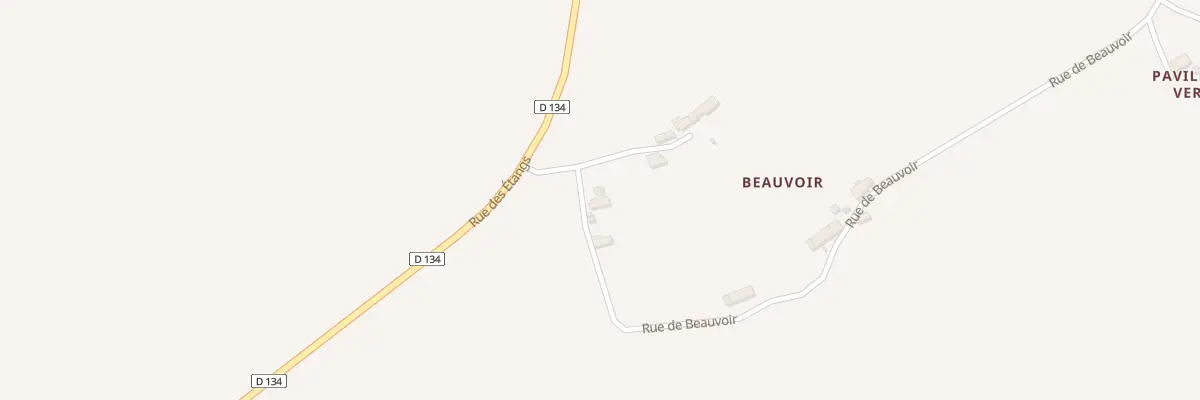 Plan du 55 Beauvoir à Vievy-le-Rayé