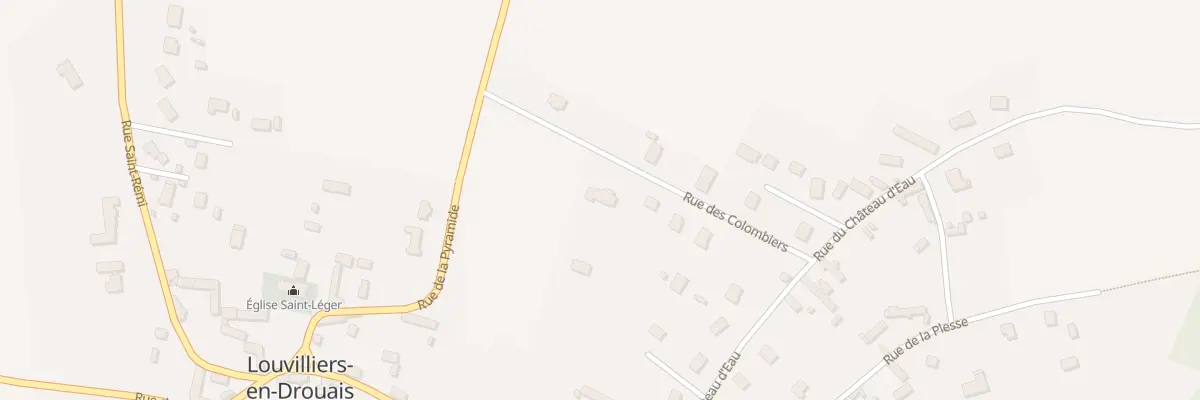Plan du 10 Rue des Colombiers à Louvilliers-en-Drouais